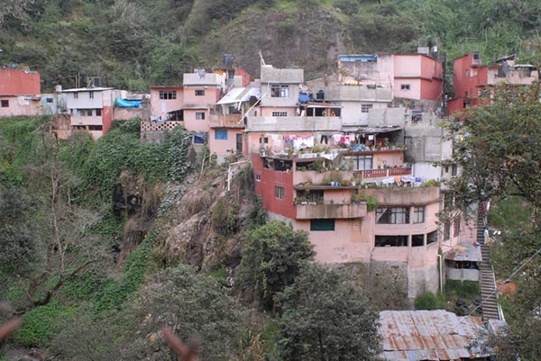  Photograph of buildings on a hillside.