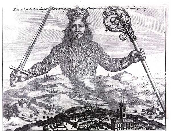Leviathan by Thomas Hobbes Licensed under Public Domain via Wikimedia Commons.