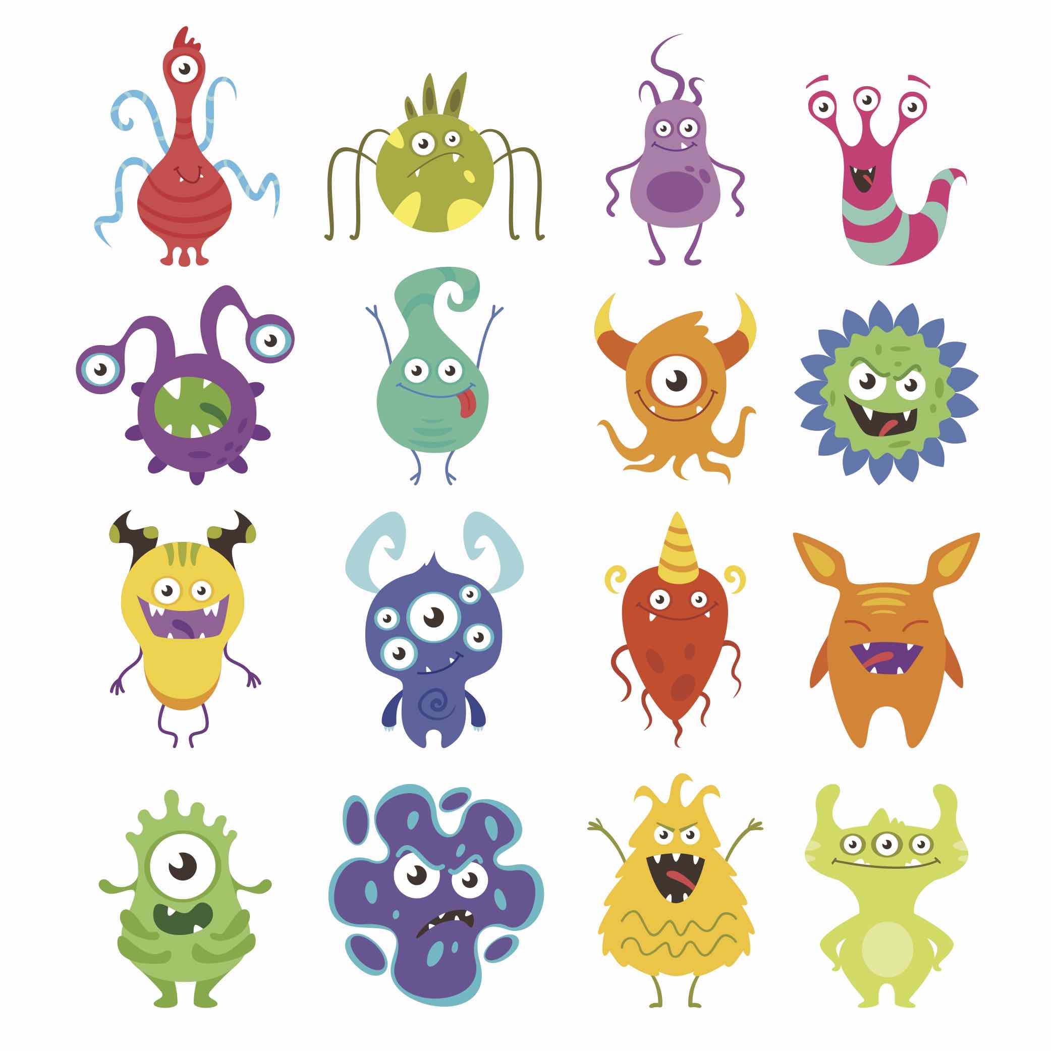 Banner from APC Irelands' World Microbiome Day, with colourful waving monster microbes