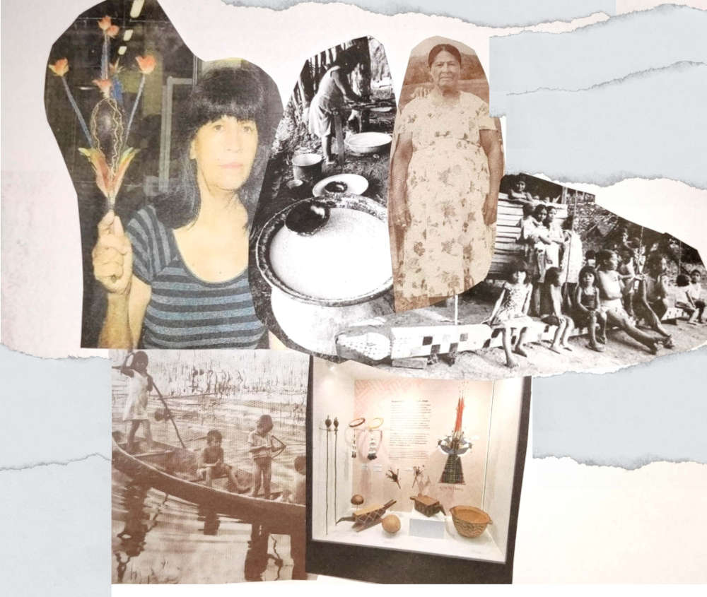 Collage made with photographs of indigenous Karipuna women