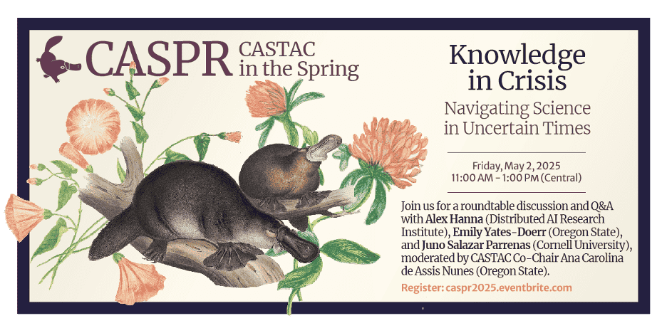 Flyer advertising the CASPR 2025 spring event