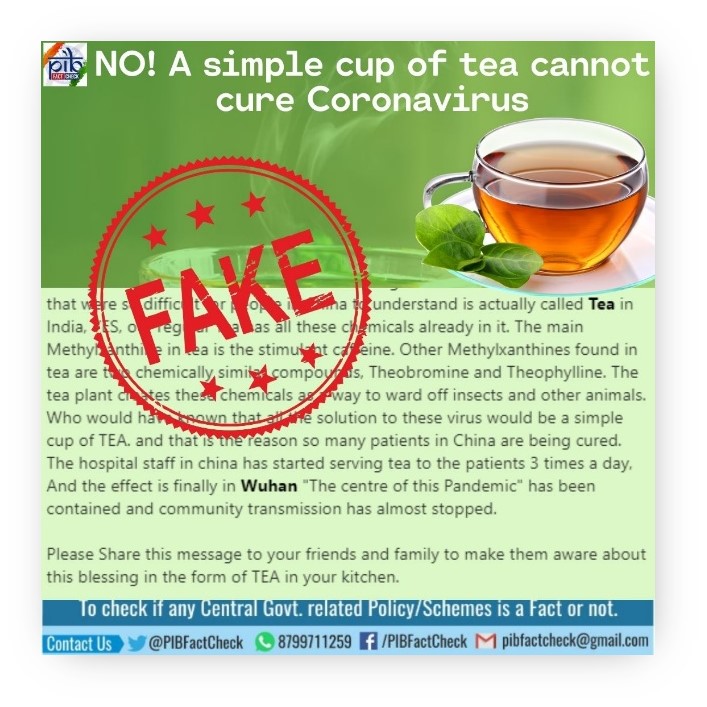 Poster in Green background with the word "Fake" in red across the underlying test